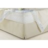 Saia Box para Cama Casal Queen Veneza Bege - 1