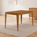 Ver imagem 1 de Mesa de Jantar 4 Lugares Retangular 120cm Tampo MDF Claris N01 Ypê - Lyam Decor