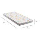 Ver imagem 3 de Colchão de Solteiro com Espuma D20 78x188cm Inducol Cr452a Branco/cinza