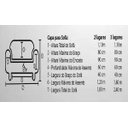 Ver imagem 3 de Capa de Sofá MARIA AGARRADINHA 2 e 3 lugares Vinho