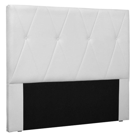 Cabeceira Estofada Cama Box Casal Aquilla 140Cm Branco