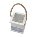 Ver imagem 4 de Porta Velas de Madeira C/Detalhes Em Resina 14,5X12,5X12,5cm