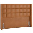 Ver imagem 2 de Cabeceira Cama Box Queen 160 cm P05 Paris Couríssimo Whisky - Lyam Decor