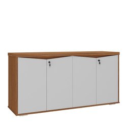 Conjunto Escritório: Mesa Chefia 6300 + Balcão 6292 - 7