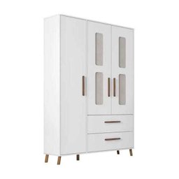 Quarto Infantil Completo 03 Peças Retro Bibi Branco Moveis Estrela - 2