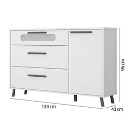 Quarto Infantil Completo 03 Peças Retro Bibi Branco Moveis Estrela - 7