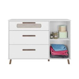 Quarto Infantil Completo 03 Peças Retro Bibi Branco Moveis Estrela - 6