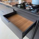 Ver imagem 7 de Cozinha Completa Modulada com Balcão, Aéreo, Paneleiro e Espaço Forno e Cooktop Cinza Yescasa