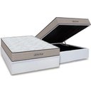 Ver imagem 1 de Conjunto Box Baú Casal: Colchão Espuma Orthoflex D45 Genova + Base Crc Courano White(138x188)