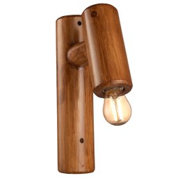 Kit 10 Arandelas Madeira - Marrom - Bivolt - 2