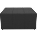 Ver imagem 6 de Puff Decorativo Para Sala de Estar Quadrado Milano 90x90cm W01 Bouclê Preto - Lyam Decor