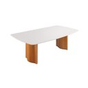 Ver imagem 1 de Mesa de Jantar Laminada com Vidro 1,80x1,0m - River - Requinte Salas