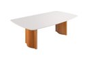Ver imagem 1 de Mesa de Jantar Laminada com Vidro 1,80x1,0m - River - Requinte Salas