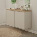 Ver imagem 6 de Balcão Aparador Multiuso 110cm x 65cm Nature Bege/Panna/Carvalho