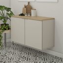 Ver imagem 7 de Balcão Aparador Multiuso 110cm x 65cm Nature Bege/Panna/Carvalho
