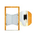 Ver imagem 2 de Dobradiça Vai e Vem 3 pol. com Mola para Portas de Madeira União Mundial Aço Galvanizado