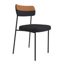 Ver imagem 3 de Kit 04 Cadeiras Decorativas Estofada Sala de Jantar Melina F01 Linho Grafite - Lyam Decor