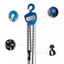 Ver imagem 3 de Talha Manual 1 Tonelada 1000 Kg Corrente 5 Metros