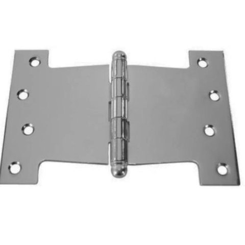 Dobradiça Palmela 4 x 6" Aço - União Mundial Cromado Acetinado