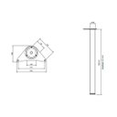 Ver imagem 2 de Pé de Mesa Tubular Diâmetro 60x730mm Preto Fgvtn