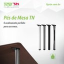 Ver imagem 3 de Pé de Mesa Tubular Diâmetro 60x730mm Preto Fgvtn
