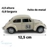 Carrinho de Ferro Fusca Clássico e Herbie Miniatura Realista - 3