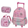 Mochila Infantil Rodinhas Lilica Ripilica Tie Dye com Lancheira e Estojo 100 Pens 2023 - 1