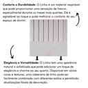 Ver imagem 3 de Cabeceira Estofada Cama Box Solteiro 90 Cm Mavie Linho Cor:cinza Claro