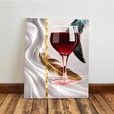 Ver imagem 5 de Kit 3 Quadro Decorativo Vinho Luxo Casa Adega Bebida Copa Qualidade Premium Moderno 40x28cm
