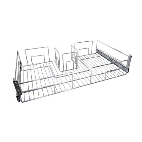 Gaveta Aramada 8460 Cromada com Abertura Central para Sifão 770 X 150 X 450 Mm Modelo: 8460