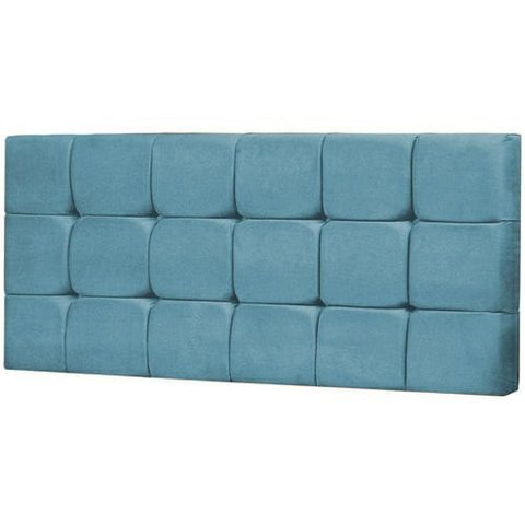 Painel Queen Livia 160cm Azul Turquesa
