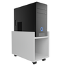 Suporte para Gabinete Cpu com Rodas -mdf/ Rodas /nobreak/cpu/pc Gamer/ Escritório- Branco - 3