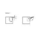 Ver imagem 4 de Articulador Free Flap 1.7 Modelo C 107º Graus Branco hafele