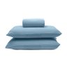 Jogo de Cama Casal 3 Peças Basic Rolinho Liso Malha Buettner basic63021000 Água - 1