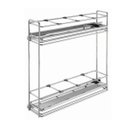 Ver imagem 1 de Porta Latas Duplo 4413 Inox com 02 Bandejas Fixação Lateral Masutti Copat 150 X 495 X 480mm