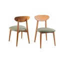 Ver imagem 1 de Kit 2 Cadeiras Moderna em Madeira Maciça - Hórus - Requinte Salas