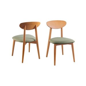 Kit 2 Cadeiras Moderna em Madeira Maciça - Hórus - Requinte Salas