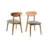 Kit 2 Cadeiras Moderna em Madeira Maciça - Hórus - Requinte Salas - 1