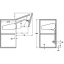 Ver imagem 5 de Articulador Free Fold 710-790 mm / 5,2 a 10,3 Kg para Portas com Duas Folhas Iguais Hafele