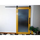 Ver imagem 1 de Kit Aparente para Porta de Correr 2m Preto 01 Porta (50 kg) Geris