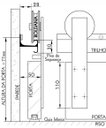 Ver imagem 3 de Kit Aparente para Porta de Correr 2m Preto 01 Porta (50 kg) Geris