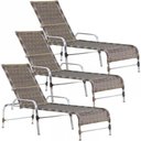 Ver imagem 1 de 3 Espreguiçadeiras Catar Alumínio Piscina, Jardim, Área Trama Original
