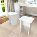 Ver imagem 2 de Conjunto de 2 Bancos Branco Ff Mdp 42x30x26cm