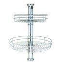 Ver imagem 1 de Fruteira Giratória 8514 Cromada com 2 Cestos Haste 2 Pol. 350/450 Mm x 1000 x 450 Mm Jomer