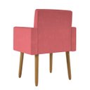 Ver imagem 7 de Kit 5 Cadeiras Poltronas Decorativa - Escritório - Recepção Cor:rosa