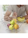 Ver imagem 3 de Fruteira Quadrada de Mesa 7401 Cromada 340 x 180 x 300 Mm Jomer