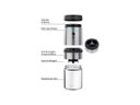 Ver imagem 2 de Kit Moedor de Café Elétrico a Bateria Recarregável Usb e Coador Reutilizável Inox