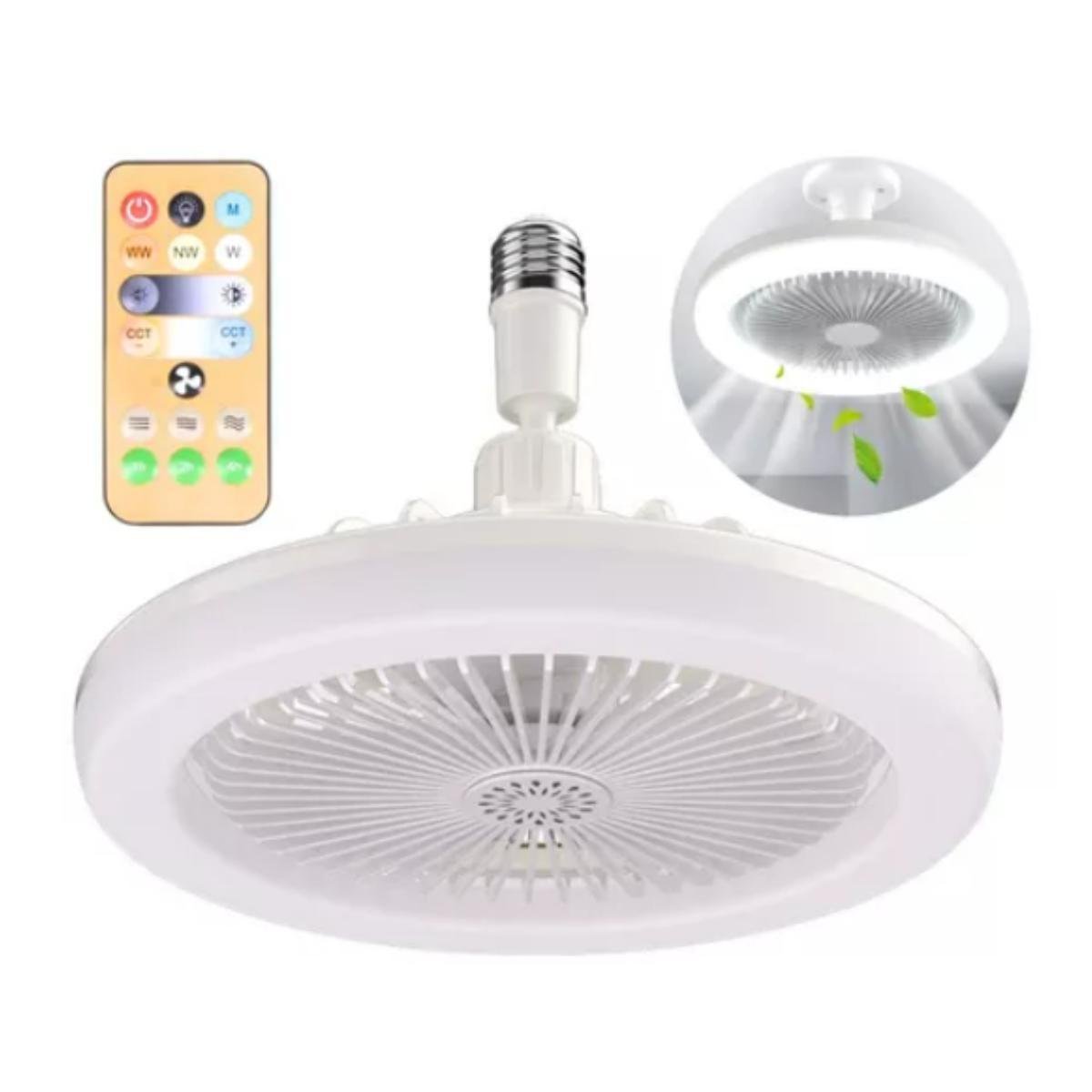 Ventilador de Teto Led com Controle Remoto - Bivolt - 30w