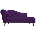 Ver imagem 6 de Kit Diva Recamier Juliana 160cm Lado Direito e 02 Poltronas Classic Suede Roxo - Amarena Móveis