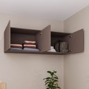 Ver imagem 6 de Módulo Planejado Ponte Queen para Guarda Roupa 100% MDF 4 Portas Orion CabeCasa MadeiraOriginals Marrom/Mocha